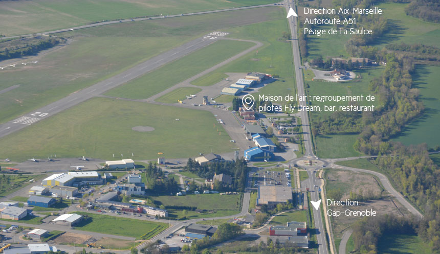 Access to Gap Tallard airfield