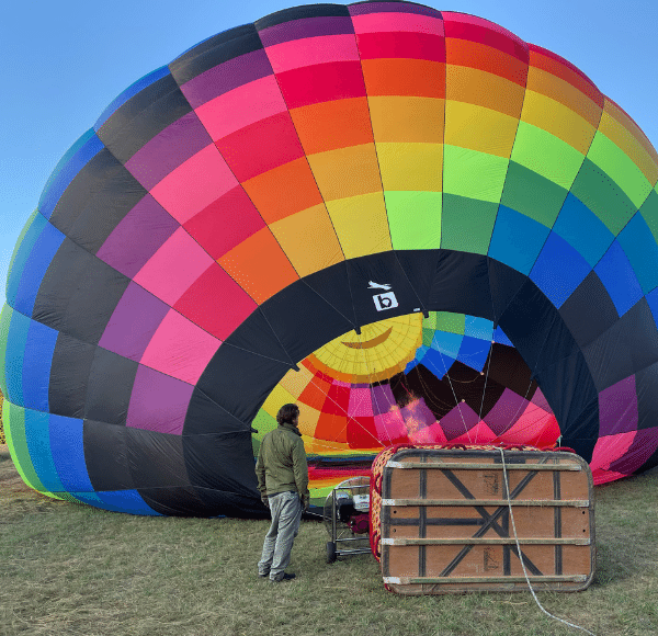 décollage d'une montgolfière à Tallard