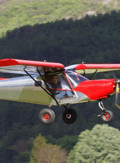 mountain flying plane