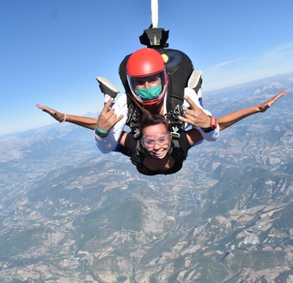 freedom skydiving and smile