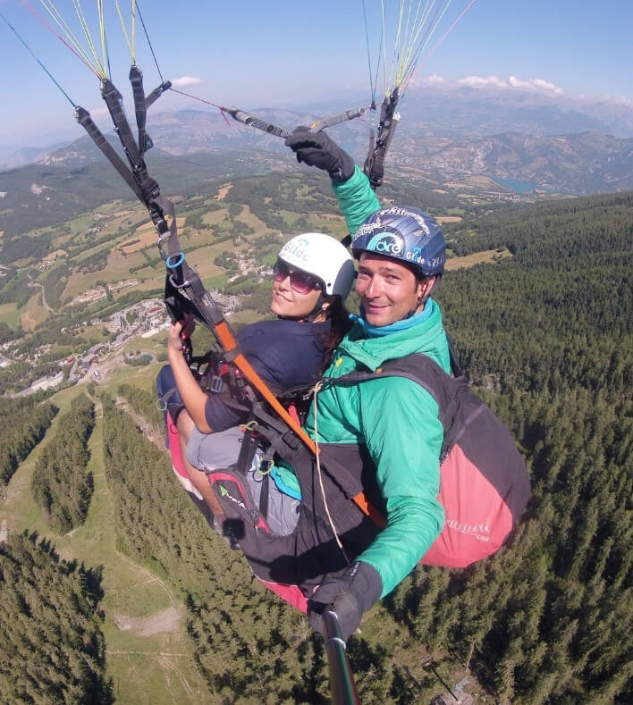 paragliding course high alps