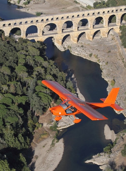 flight bridge of avignon by plane