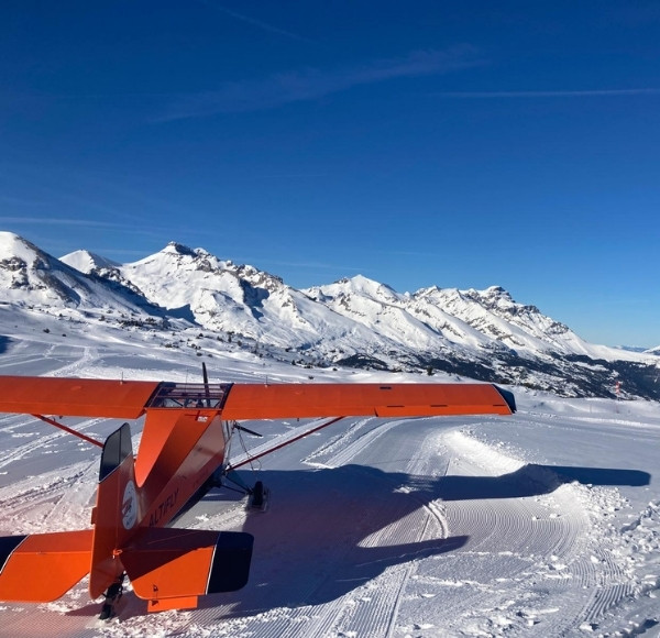 vol avion à skis saint crépin